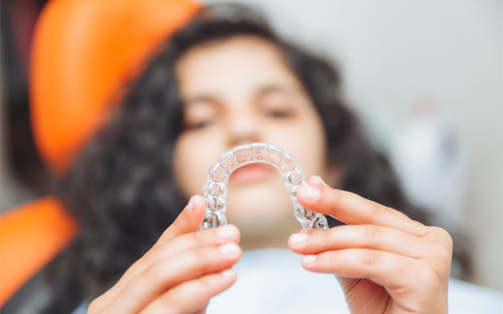 Teenager having braces fitted by an orthodontic dentist in Fresno, CA