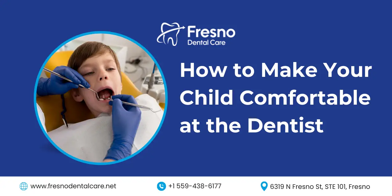 Blog 1 A young child receiving a dental check-up at Fresno Dental Care