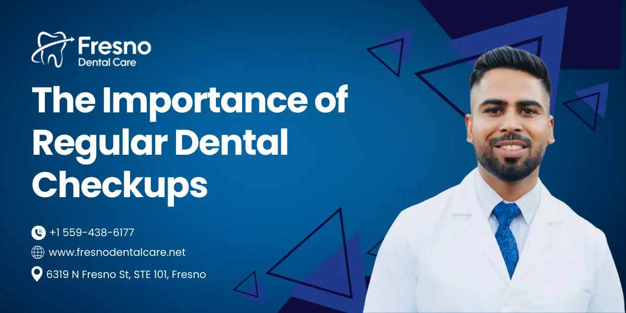 Blog 3 A dentist smiling, emphasizing the importance of regular dental check-ups